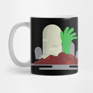 Halloween creepy grave zombie cemetery horror Mug